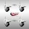Service Caster 3 Inch 316SS Black Polyurethane Wheel Swivel 1/2 Inch Stem Caster Set Lock Brake SS316TSTTL20S314-PPUB-BLK-121315-4 - alternate 3